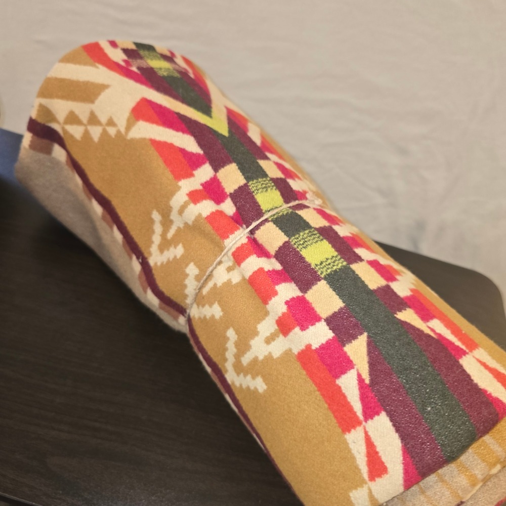 Pendleton Beacon Rock Blanket Wool Blend Beaver State Jacquard Unnapped Robe New